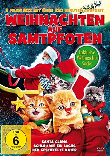 Weihnachten auf Samtpfoten - 3 Filme (incl. Weihnachts-Socke) von WME Home-Entertainment