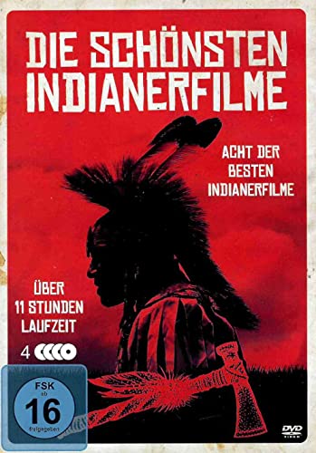 8 spannende Indianerfilme - Western mit Häuptlingen und Cowboys - Buffalo Bill + Lederstrumpf + Daniel Boone und mehr! [4 DVDs] von WME Western Klassiker