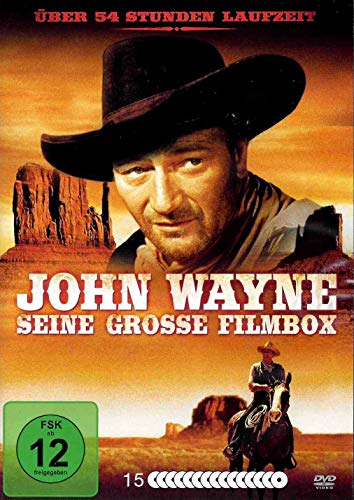 John Wayne: Seine große Film-Box mit 48 legendären Filmen - Die Westernlegende in actionreichen Western Klassikern - Collection mit 54 Stunden Laufzeit [15 DVDs] von WME - Western Klassiker