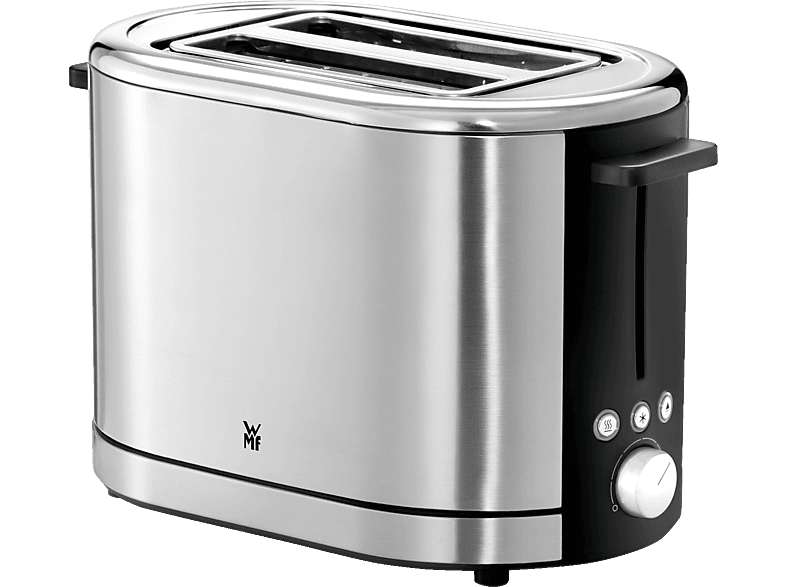 WMF 04.1409.0011 Lono Toaster Edelstahl matt/Schwarz (900 Watt, Schlitze: 2) von WMF