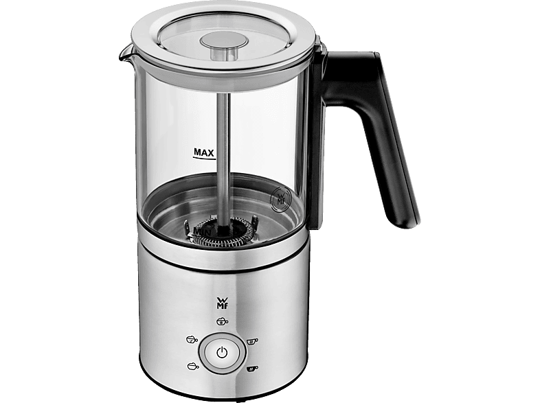 WMF 0413320011 Glas- Milchaufschäumer, Silber, 650 Watt, 250 ml von WMF