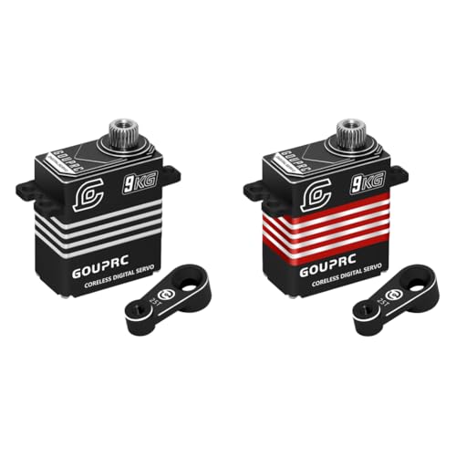 WMFASBAG 9 kg RC Digitale Servos for 1/18-4 -6 SCX10 III RC CRAWLER CAR (Schwarz) von WMFASBAG
