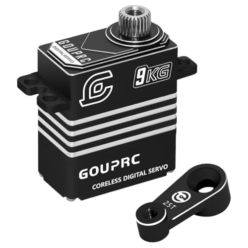 WMFASBAG 9 kg RC Digitale Servos for 1/18-4 -6 SCX10 III RC CRAWLER CAR (Schwarz) von WMFASBAG