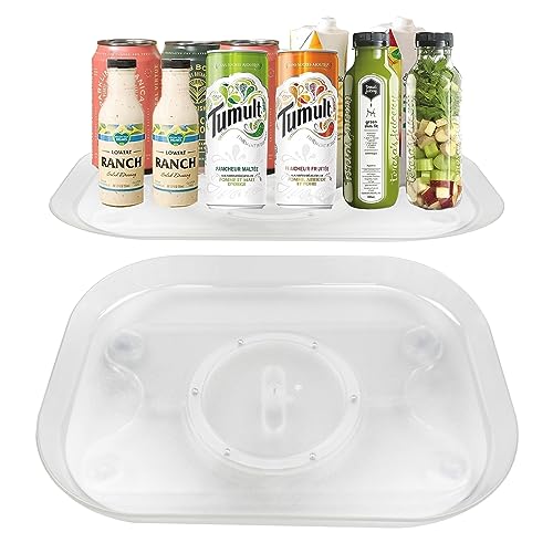 Kühlschrank Drehteller Organizer Rechteckig,Gewürzregal Drehbar Lazy Susan Organizer Drehteller Küchen Organizer Kühlschrank Drehplatte Kühlschrankorganizer Drehbar für Kühlschrank Küchen Kühlschrank Drehteller Organizer Rechteckig,Gewürzregal Drehbar Lazy Susan Organizer Drehteller Küchen Organizer Kühlschrank Drehplatte Kühlschrankorganizer Drehbar für Kühlschrank Küchen von WMLBK
