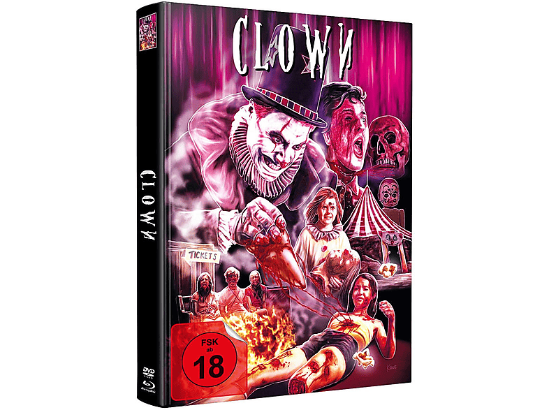 Clown - Willkommen im Kabinett des Schreckens Mediabook Wattiert Limited Edition auf 500 Stück (Blu-ray+Bonus-DVD mit weiterem Horrorfilm) Blu-ray + DVD von WMM