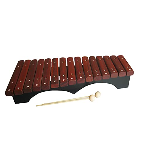 Klangplatten 15-Ton-Xylophon-Glockenspiel Für Anfänger Musikunterrichtshilfen Hand-Percussion-Klavier Mit 2 Paar Mallet-Percussion- Glockenspiel von WMXD