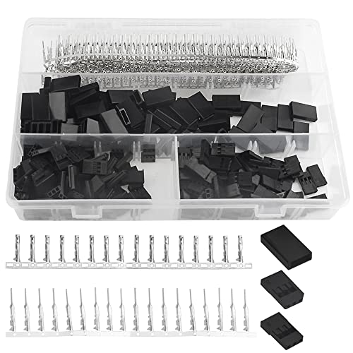 WMYCONGCONG 900 Stück Servostecker Servokabel Kabelstecker Männlich Weiblich Crimpenstift Kit für Futaba Style Servo Stecker von WMYCONGCONG