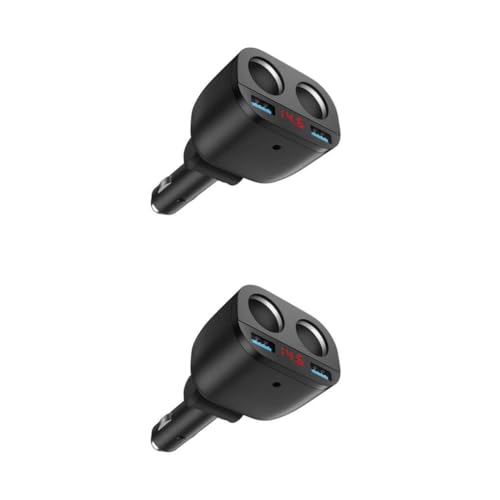 WNDUOKXH 2 Satz von Hohe Ladegeschwindigkeit mit 30 USB Ladeanschlüssen zum Aufladen im Auto. Überladeschutz. ABS Autoladeanschlüsse, Schwarz 2Satz von WNDUOKXH