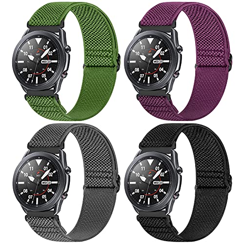 WNIPH Uhrenarmband 22mm Kompatibel mit Samsung Galaxy Watch 3 45mm/Gear S3 Frontier/Huawei Watch GT2 Pro/GT2e/GT2 46mm/Garmin Vivoactive 4/Venu 2,Elastisch Nylon 22mm Armband für Amazfit GTR 2/GTR 2e von WNIPH