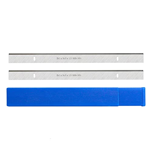 WNJ-TOOL, 2pcs 261mm HSS Thicknesser & Hobelmesser 261x16.5x1.5mm Holzverarbeitung for Scheppach HMS1070 Thicknesser Jet JPT-10B WNJ-TOOL, 2pcs 261mm HSS Thicknesser & Hobelmesser 261x16.5x1.5mm Holzverarbeitung for Scheppach HMS1070 Thicknesser Jet JPT-10B von WNJ-TOOL,