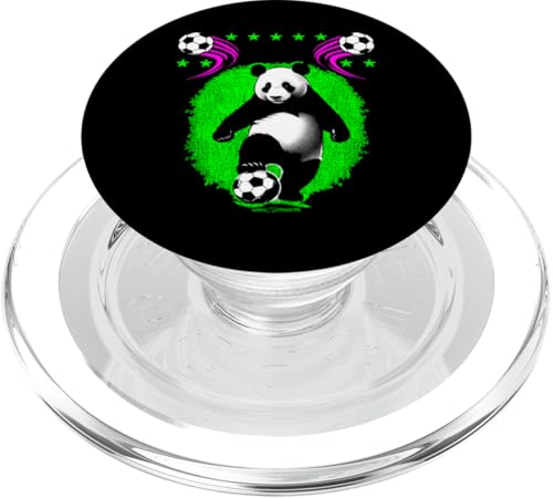 Ein Fußball-Pandabär – lustige Fußballtiere PopSockets PopGrip für MagSafe Ein Fußball-Pandabär – lustige Fußballtiere PopSockets PopGrip für MagSafe von WOAH MANATEE