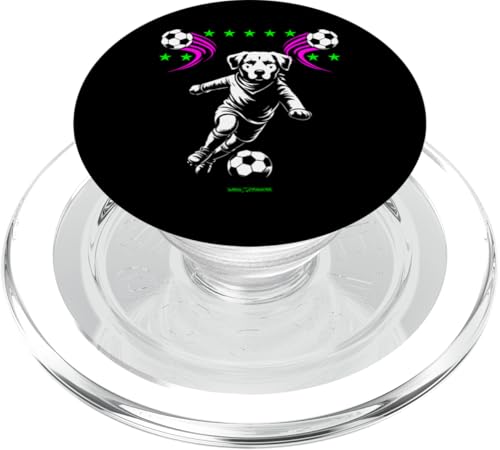 Ein Fußballhund – lustige Fußballtiere PopSockets PopGrip für MagSafe Ein Fußballhund – lustige Fußballtiere PopSockets PopGrip für MagSafe von WOAH MANATEE