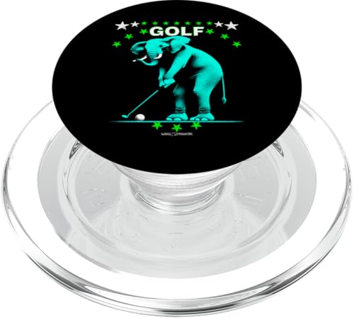 Ein Golf-Elefant – lustige Golf-Tiere PopSockets PopGrip für MagSafe von WOAH MANATEE