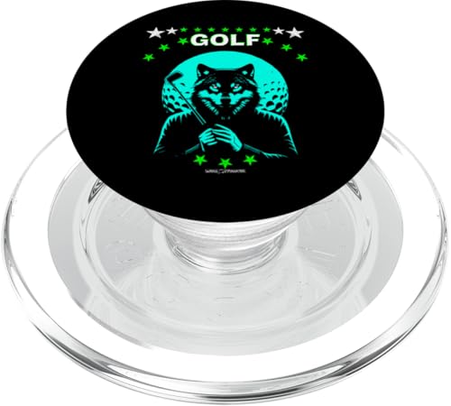Ein Golf-Wolf – lustige Golftiere PopSockets PopGrip für MagSafe Ein Golf-Wolf – lustige Golftiere PopSockets PopGrip für MagSafe von WOAH MANATEE