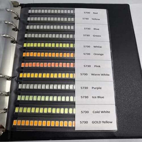 4081PCS 0402 0603 0805 1206 1210 2835 5730 5050 0602 0802 3014 3528 5730 335 SMD LED Diode Musterbuch Rot/Grün/Blau/Weiß KHzIgRdY von WOBBLO