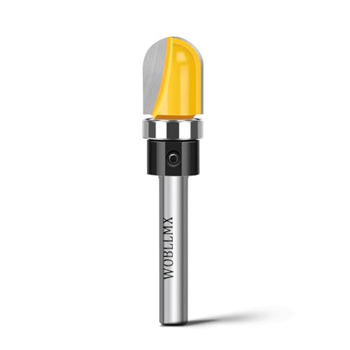 WOBLLMX 6mm Fräser für Oberfräse,Ø12.7mm mit Kugellager Hohlkehlfräser Rundfräser Router Bits,für die Schneidwerkzeug Holzbearbeitung Shaker Cutter Werkzeuge WOBLLMX 6mm Fräser für Oberfräse,Ø12.7mm mit Kugellager Hohlkehlfräser Rundfräser Router Bits,für die Schneidwerkzeug Holzbearbeitung Shaker Cutter Werkzeuge von WOBLLMX