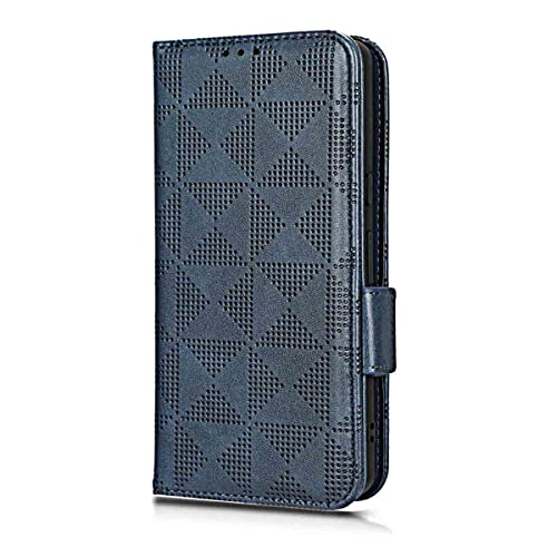 WOBURN Hülle für Blackview A52, Premium TPU/PU Leder Klappbar Schutzhülle Tasche Handyhülle mit Standfunktion & Kartensteckplätzen, Blau von WOBURN