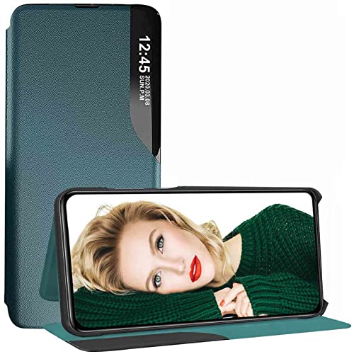 WOBURN Hülle für Samsung Galaxy S23 Ultra 5G, Clear View Flip Handyhülle, PU/PC Lederhülle Schutzhülle Intelligentes Erwachen Case mit Flip Klappbarer Stände. Grün WOBURN Hülle für Samsung Galaxy S23 Ultra 5G, Clear View Flip Handyhülle, PU/PC Lederhülle Schutzhülle Intelligentes Erwachen Case mit Flip Klappbarer Stände. Grün von WOBURN