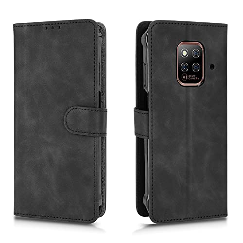 WOBURN Hülle für Ulefone Note 14 / Note 14 Pro, Premium TPU/PU Leder Klappbar Schutzhülle Tasche Handyhülle mit Standfunktion & Kartensteckplätzen, Schwarz von WOBURN