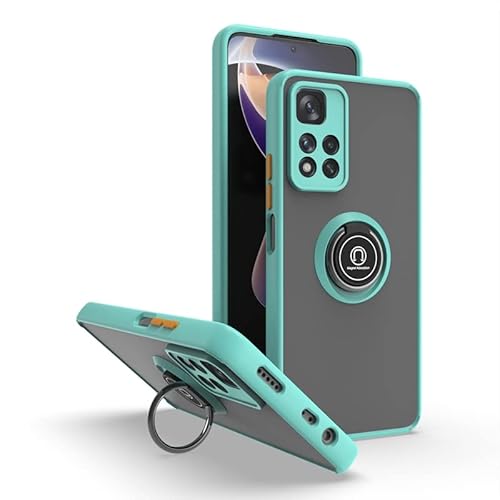 WOBURN Hülle für Xiaomi Redmi Note 11 Pro+ 5G, TPU/PC Stoßfest Handyhülle mit Fingerring Stände, Durchscheinend Gefrostet Anti Fingerabdruck Schutzhülle. Himmelblau WOBURN Hülle für Xiaomi Redmi Note 11 Pro+ 5G, TPU/PC Stoßfest Handyhülle mit Fingerring Stände, Durchscheinend Gefrostet Anti Fingerabdruck Schutzhülle. Himmelblau von WOBURN
