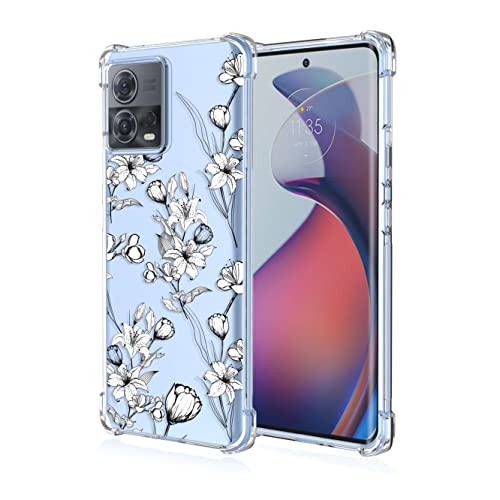 WOBURN Silikon Hülle für Motorola Moto Edge 30 Fusion Case, Handyhülle Dünne Weiche Gemalte Drucke TPU Soft Stoßfest Durchsichtige Schutzhülle Cover Bumper Geschenk (A76) von WOBURN