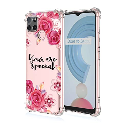 WOBURN Silikon Hülle für Realme C21Y (C21-Y) / Realme C25Y Case, Handyhülle Dünne Weiche Gemalte Drucke TPU Soft Stoßfest Durchsichtige Schutzhülle Cover Bumper Geschenk (A72) von WOBURN