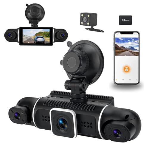 WODHMIEY 4-Kanal Dashcam 1080P mit 170° Weitwinkel Nachtsicht 3-Zoll-Display WiFi G-Sensor ADAS Auto Recorder für Fahrzeugaufzeichnung Unfallvideos Fahrassistenz Auto DVR Auto Sicherheitskamera WODHMIEY 4-Kanal Dashcam 1080P mit 170° Weitwinkel Nachtsicht 3-Zoll-Display WiFi G-Sensor ADAS Auto Recorder für Fahrzeugaufzeichnung Unfallvideos Fahrassistenz Auto DVR Auto Sicherheitskamera von WODHMIEY