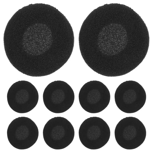 10 Stück Ersatz-ohrpolster Für 40 Mm Kopfhörer Schwarzes Schaumstoffmaterial 10 Stück Ersatz-ohrpolster Für 40 Mm Kopfhörer Schwarzes Schaumstoffmaterial von WOFASHPURET