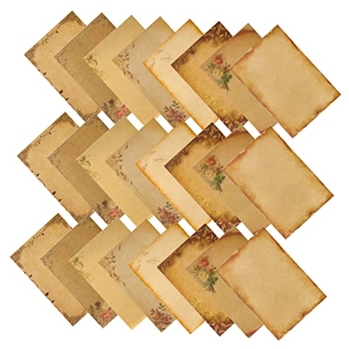 WOFASHPURET 24Blätter Vintage Briefpapier Retro Schreibpapier für Einladungen und Persönliche Briefe Dickes für Schreiben für Schreibliebhaber WOFASHPURET 24Blätter Vintage Briefpapier Retro Schreibpapier für Einladungen und Persönliche Briefe Dickes für Schreiben für Schreibliebhaber von WOFASHPURET