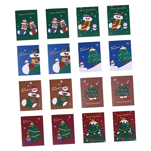WOFASHPURET 50 Weihnachtsbuch schreibutensilien Letter Paper weihnachtsjournal notizbücher Urlaub notizbuch Mini-Taschennotizbuch Notizbuch im Taschenformat Notizblock für die Schule von WOFASHPURET