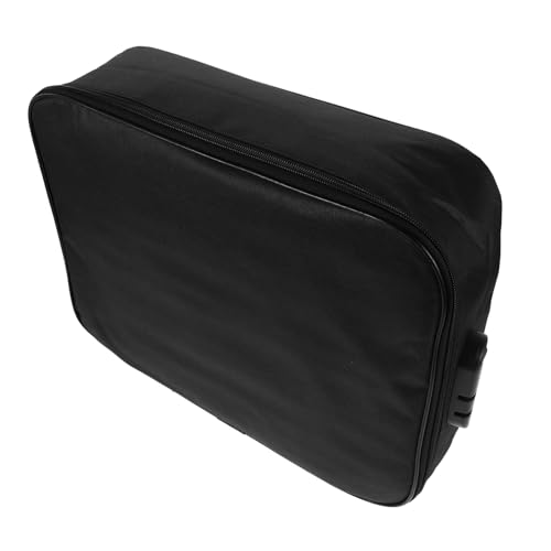 WOFASHPURET ID-Aufbewahrungstasche Ausweisdokumententasche wichtiger Dokumentenspeicher Oxford-Dokumententasche Dokumenttasche Tragetasche für Dokumente Oxford-Stoff Black von WOFASHPURET
