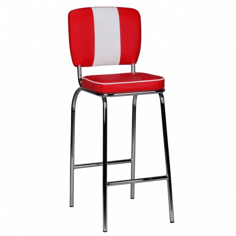 WOHNLING Barhocker WL1.718 American Diner rot von WOHNLING