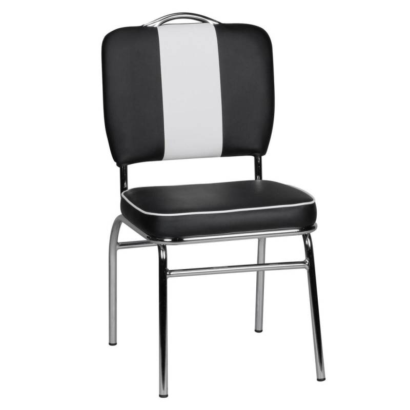 WOHNLING Esszimmerstuhl WL1.716 schwarz/weiß von WOHNLING