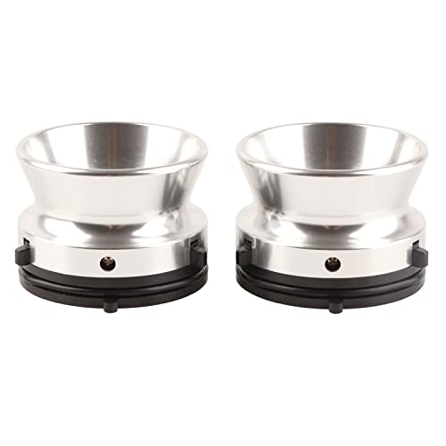 10 -Zoll -Nab Rollen -Hub -Hub -Adapter, 1 Paar Aluminium -Nab -Hub -Adapter für Studer Revox Tape Recorders Universal Loading Device Hub -Adapter für Akai und TEAC (Silber) von WOHPNLE