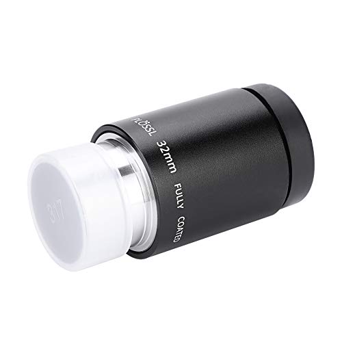 32 mm Teleskop -Okular, 52 ° Weitansicht Plosssl Telescope -Okular mit 1,25 -Zoll -Filterfaden mehr beschichtetem Plosslikte für Reflektor- oder Refraktor -Teleskope (schwarz) von WOHPNLE