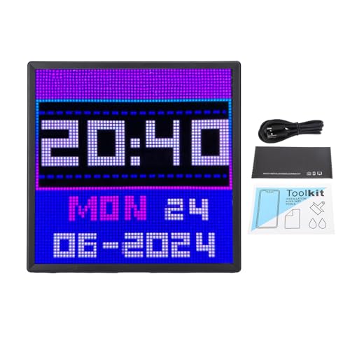 Pixel Display -Rahmen, 64x64 LED -Bilderrahmen mit App -Steuerungswand -Montage Digital Fotorahmen für Spielraum, Animation, Doodle Pixel Display -Rahmen, 64x64 LED -Bilderrahmen mit App -Steuerungswand -Montage Digital Fotorahmen für Spielraum, Animation, Doodle von WOHPNLE