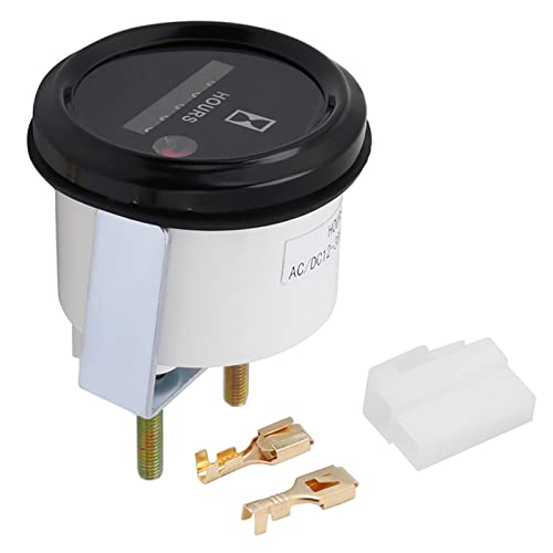 Quartz Stunde Meter, 12 bis 36 V DC AC Genauige runde Messgerät Mechanik -Timer mit 6 Digitalen Display für Bootswagen -Präzisionsausrüstungen von WOHPNLE