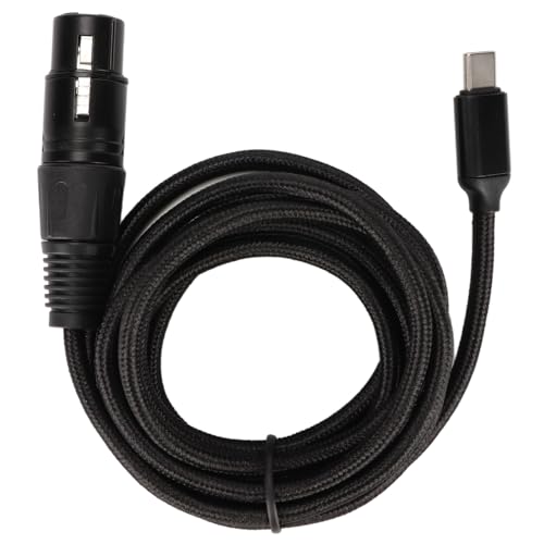 USB C -zu XLR -Frauen für Mikrofon, XLR weiblich zu USB C -Mikrofon -Audiokabel, das mit Smartphone angeschlossen ist, Tablet (3m) von WOHPNLE