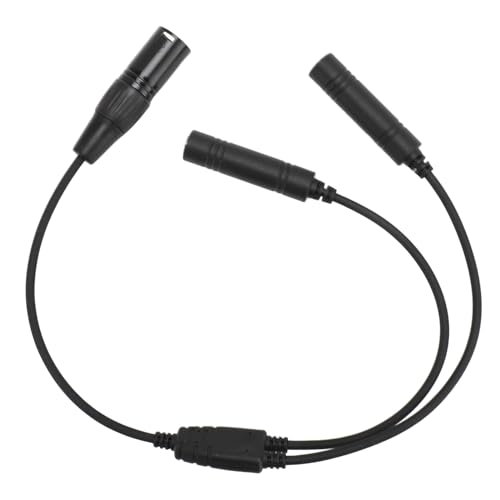 Universal Aviation Headset Adapter Cable, GA Dual Plug to 5 Pin XLR Audio Panel Adapter with ABS and Meta Material Plug and Play Compatible with GA Headsets von WOHPNLE