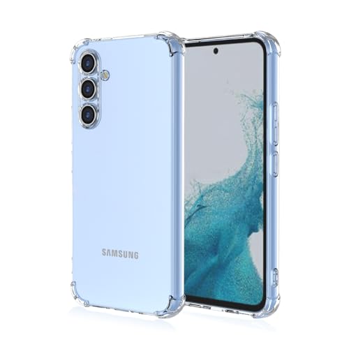 WOKEZ Clear Hülle für Samsung Galaxy A15 5G/4G, Transparente Handyhülle für Samsung A15 5G/4G, Stoßfeste TPU Schlanke Bumper Schutzhülle-Transparent von WOKEZ