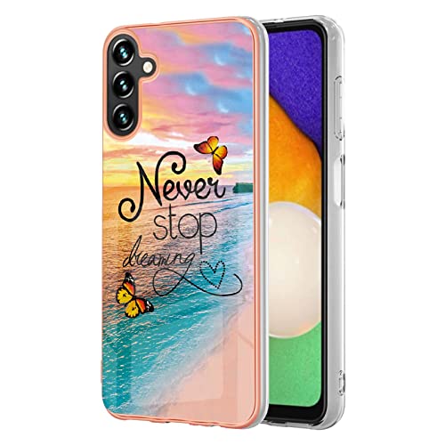 WOKEZ Hülle für Samsung Galaxy A05s 4G, Weiche TPU Silikon Handyhülle für Samsung A05s 4G mit Schmetterling, Dünne Kratzfest Schutzhülle mit Stoßfest Bumper für Frauen und Mädchen-3 von WOKEZ