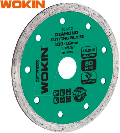 WOKIN 763210 - Diamant-Trennscheibe, Wet, 100x16x7,5 mm von WOKIN