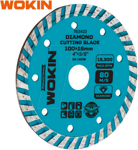 WOKIN 763410 - Diamant-Trennscheibe, D+W, 100x16x7 mm von WOKIN
