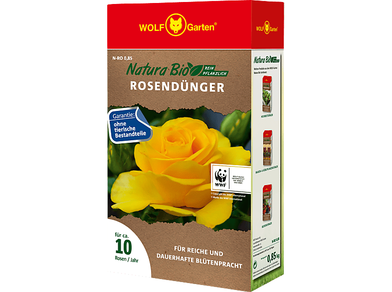 WOLF GARTEN N-RO 0,85 D/A NATURA BIO Rosendünger Rot/Grau von WOLF GARTEN