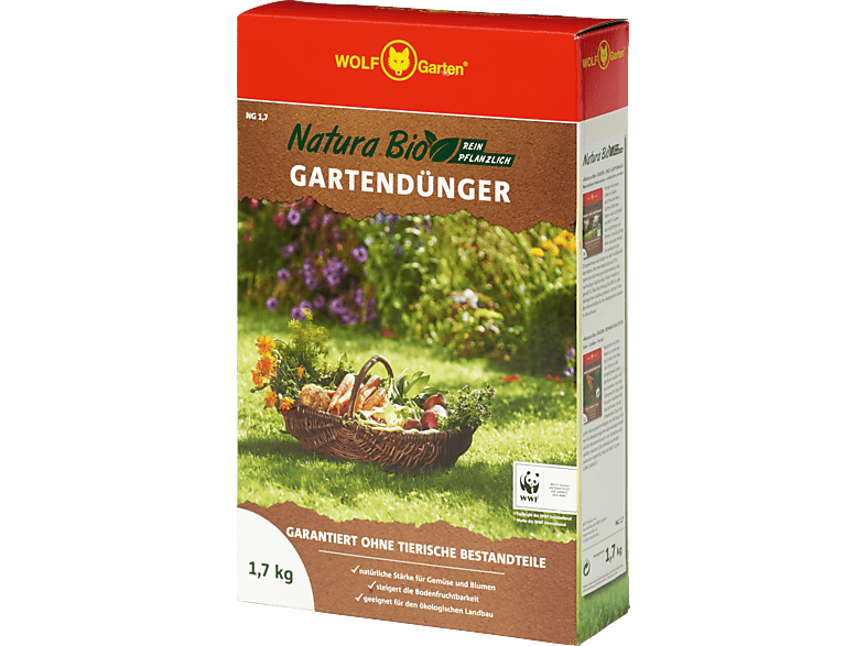 WOLF GARTEN NG 1,7 D/A NATURA 25 M² Gartendünger Rot/Grau WOLF GARTEN NG 1,7 D/A NATURA 25 M² Gartendünger Rot/Grau von WOLF GARTEN