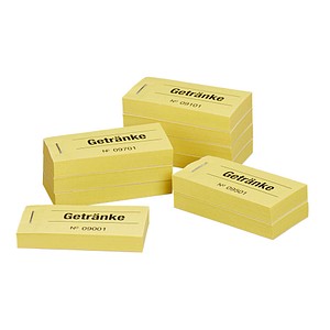WOLF & APPENZELLER Bonblöcke Getränke, gelb, 10 Blöcke von WOLF & APPENZELLER