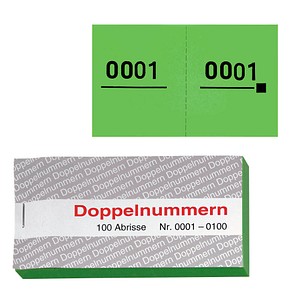 5 WOLF & APPENZELLER Doppelnummernblöcke 0001-0100, 0101-0200, 0201-0300, 0301-0400, 0401-0500 von WOLF & APPENZELLER