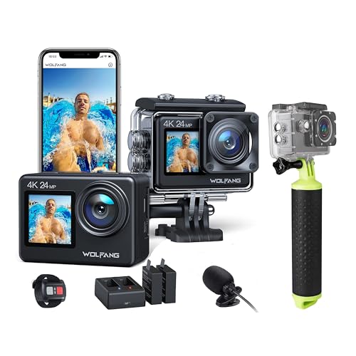 WOLFANG Action Cam GA200 4K30FPS & Schwimmender Griff Set WOLFANG Action Cam GA200 4K30FPS & Schwimmender Griff Set von WOLFANG