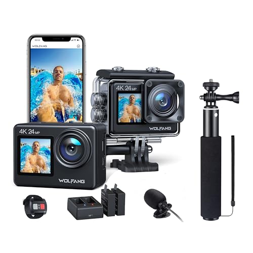 WOLFANG Action Cam GA200 4K30FPS & Selfie Stick Set WOLFANG Action Cam GA200 4K30FPS & Selfie Stick Set von WOLFANG