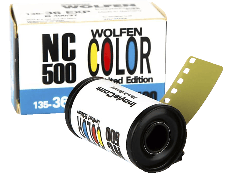 WOLFEN NC500 Color, 36 Aufnahmen/400 ASA, Kleinbildfilm, Mehrfarbig WOLFEN NC500 Color, 36 Aufnahmen/400 ASA, Kleinbildfilm, Mehrfarbig von WOLFEN
